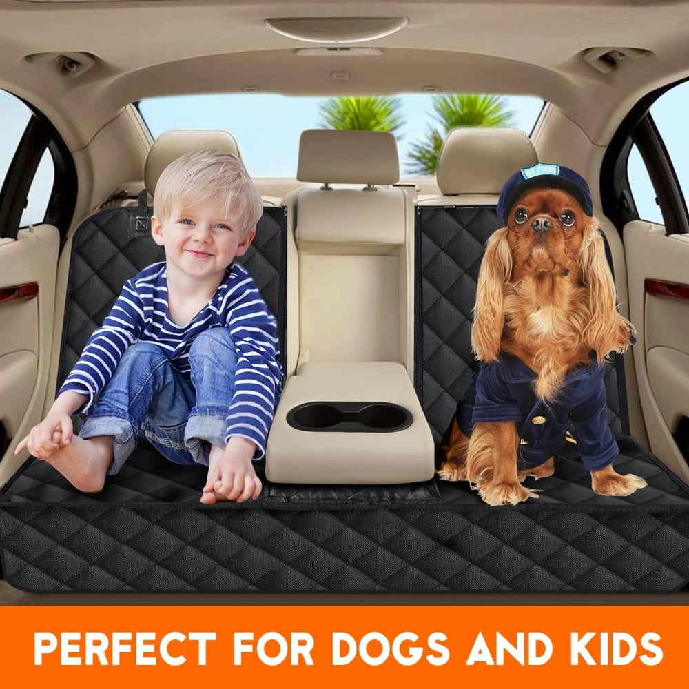 Yuntec Dog Car Seat Cover — Waterproof Back Seat Protector